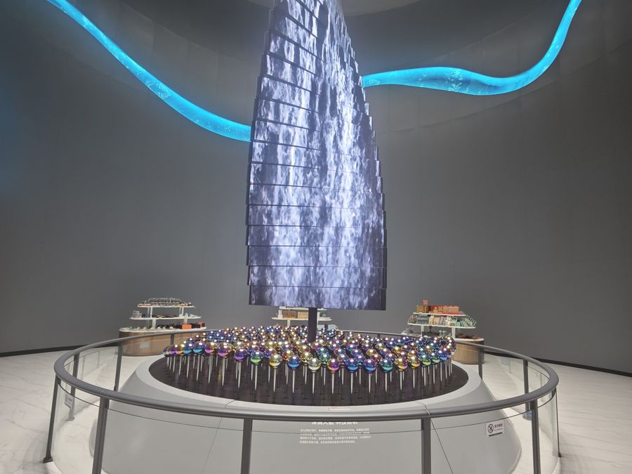 Installed exhibits in the museum