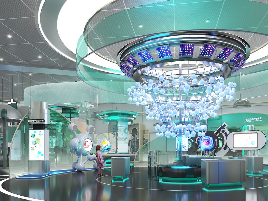 Life Science & Health exhibit installation