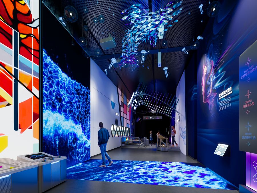 Computing, Telecom & Media exhibit installation