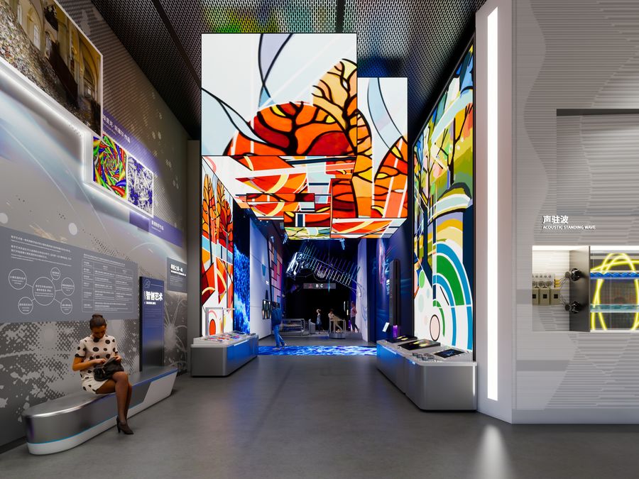 Computing, Telecom & Media exhibit installation