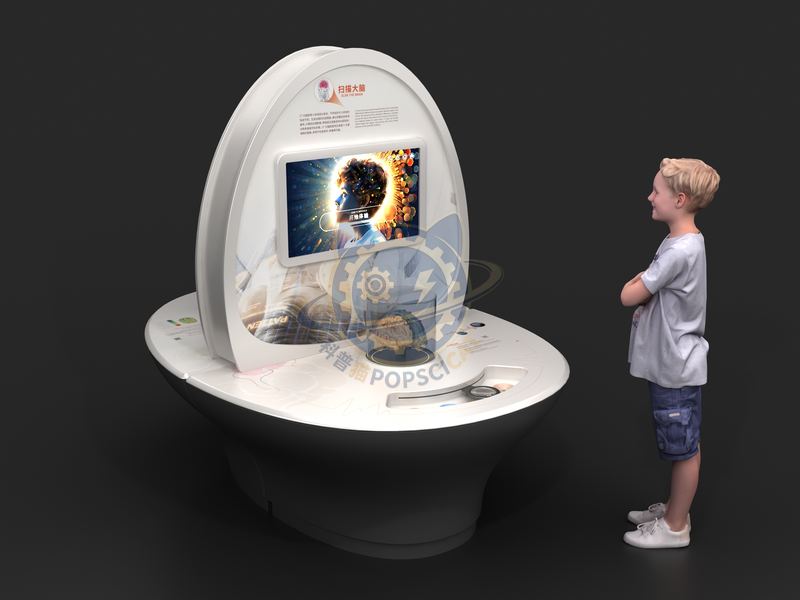 Acquisition of EEG signals — Digital & AI exhibit for science museums