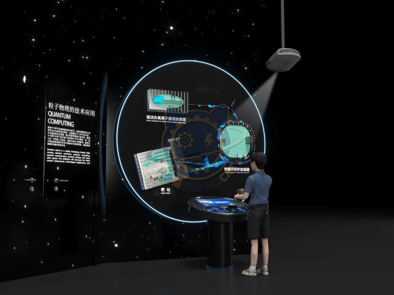 Application of Particle Physics Technology — Frontier Technology exhibit for science museums