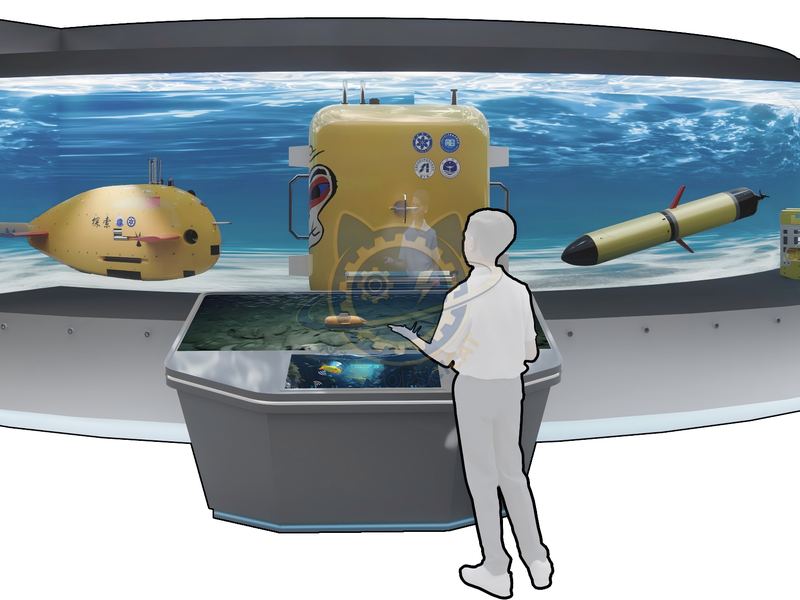 Autonomous Underwater Vehicle (AUV) — Earth & Ecology exhibit for science museums