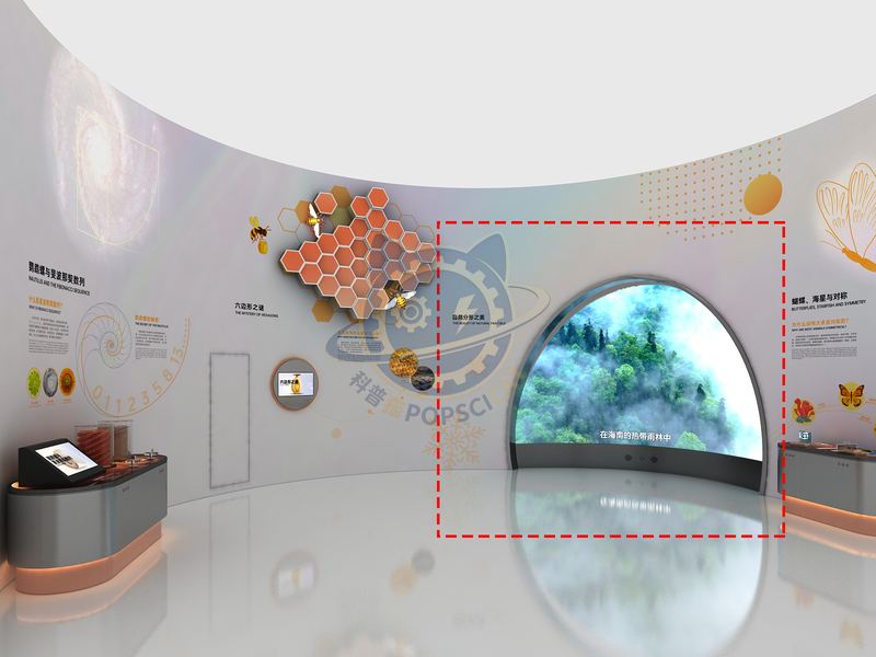 The beauty of natural fractals — Basic Science exhibit for science museums