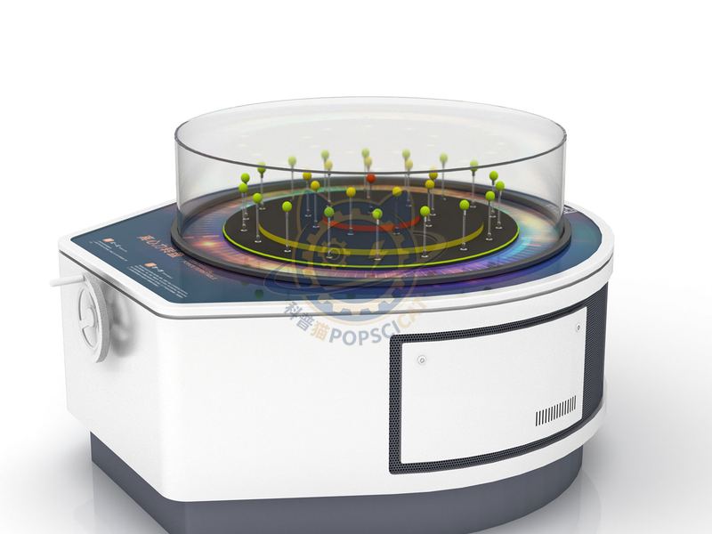 Centrifugal turntable — Basic Science exhibit for science museums