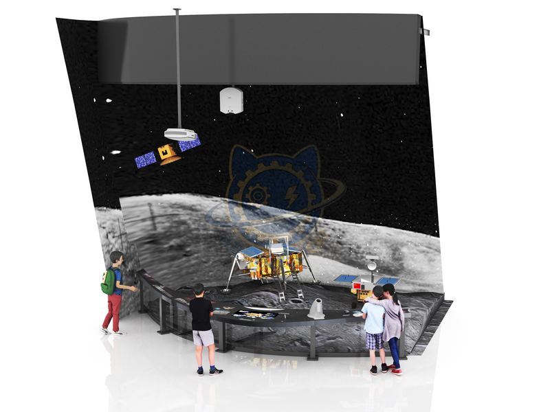 Chang'e and Jade Rabbit set on the moon — Aerospace & Astronomy exhibit for science museums