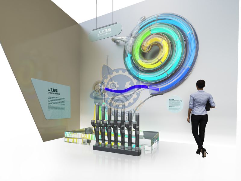 cochlear implant — Life Science & Health exhibit for science museums