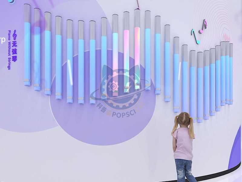 Colorful Harp — Basic Science exhibit for science museums
