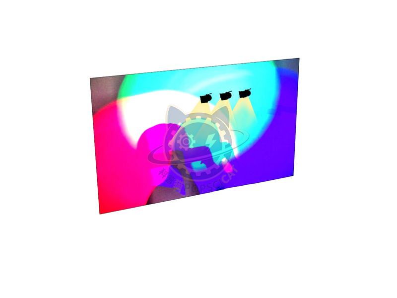 Colorful shadows — Basic Science exhibit for science museums