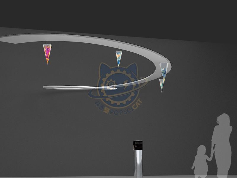 Cone imaging, cylindrical imaging — Basic Science exhibit for science museums