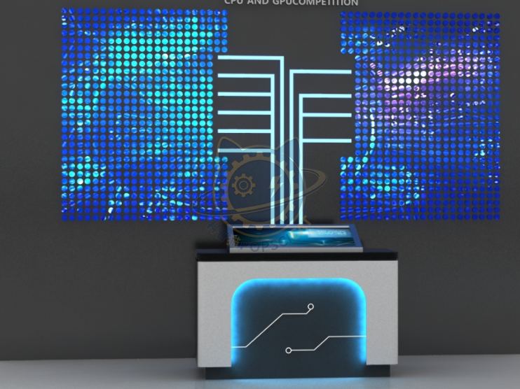 CPU and GPU — Digital & AI exhibit for science museums