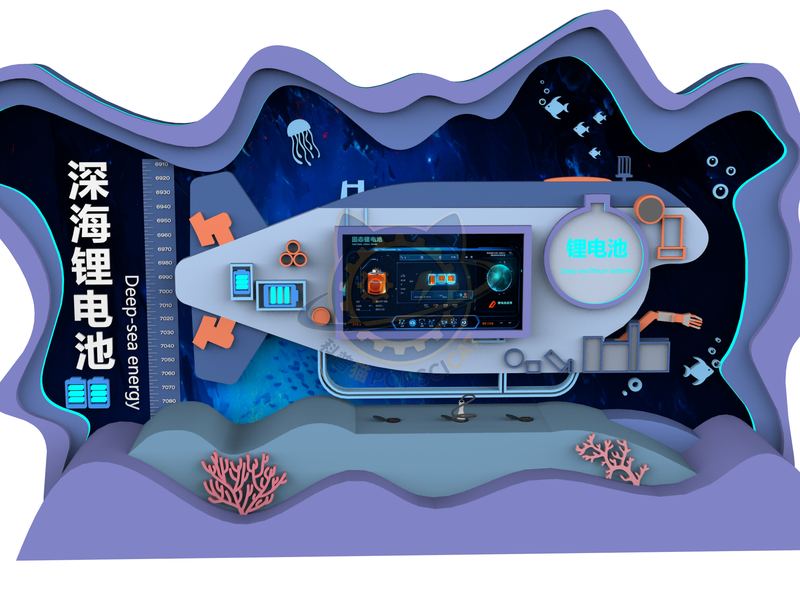 Deep sea lithium battery — Earth & Ecology exhibit for science museums