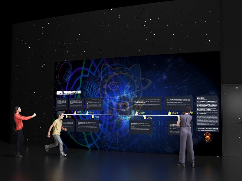 The development process of quantum computers — Frontier Technology exhibit for science museums
