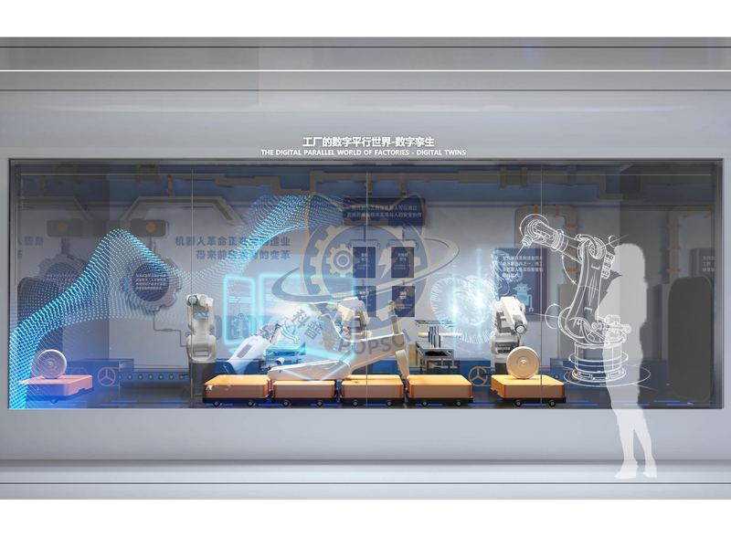 Digital Twin Factory — Frontier Technology exhibit for science museums