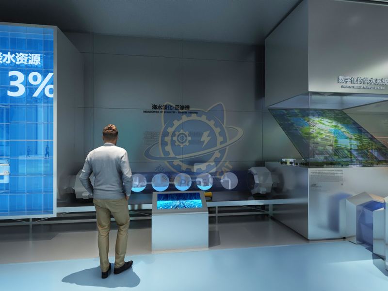 Digital water supply system — Technology & Everyday Life exhibit for science museums
