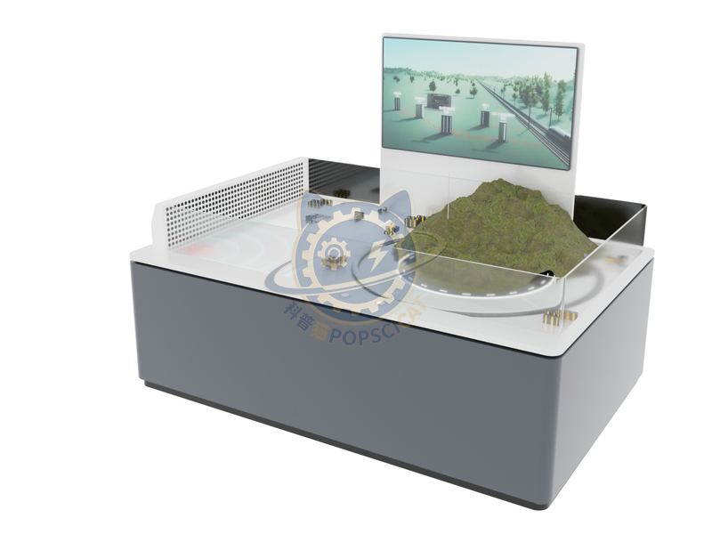 Disaster monitoring and early warning system — City & Society exhibit for science museums