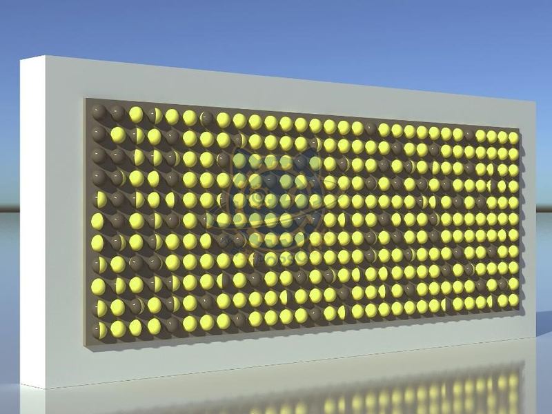 Double Color Ball Interactive Wall — Signature & Outdoor exhibit for science museums