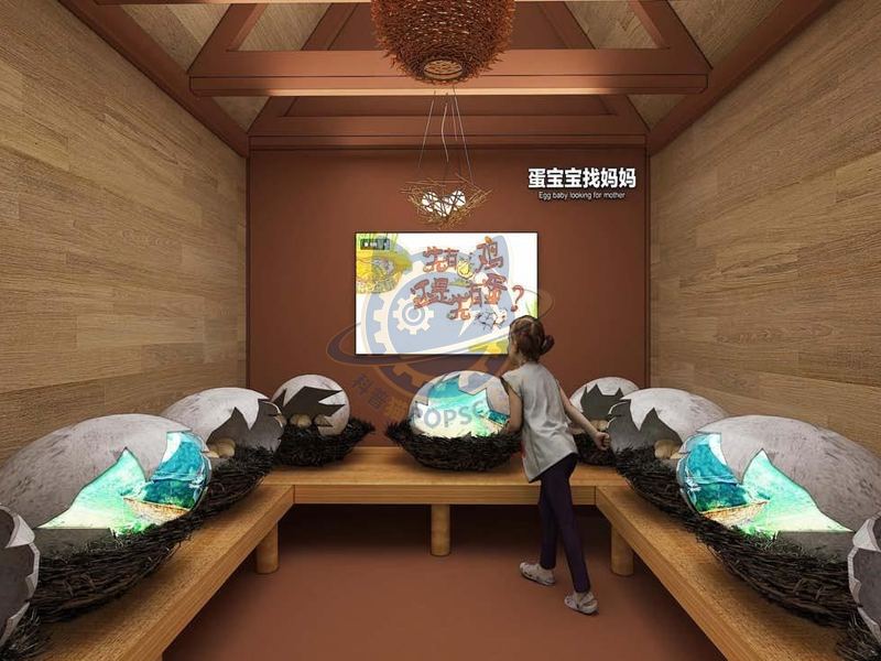 Egg Baby Looking for Mom — Earth & Ecology exhibit for science museums