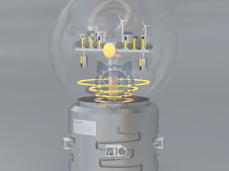 Electric balance — Frontier Technology exhibit for science museums