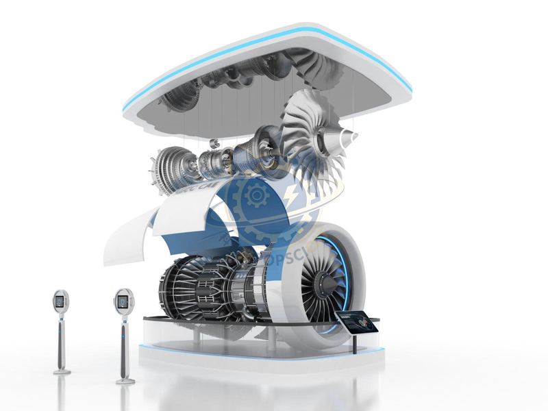 Exquisite Design of Aircraft Engines — Frontier Technology exhibit for science museums