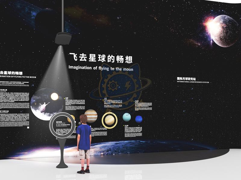 The fantasy of flying to a planet — Aerospace & Astronomy exhibit for science museums