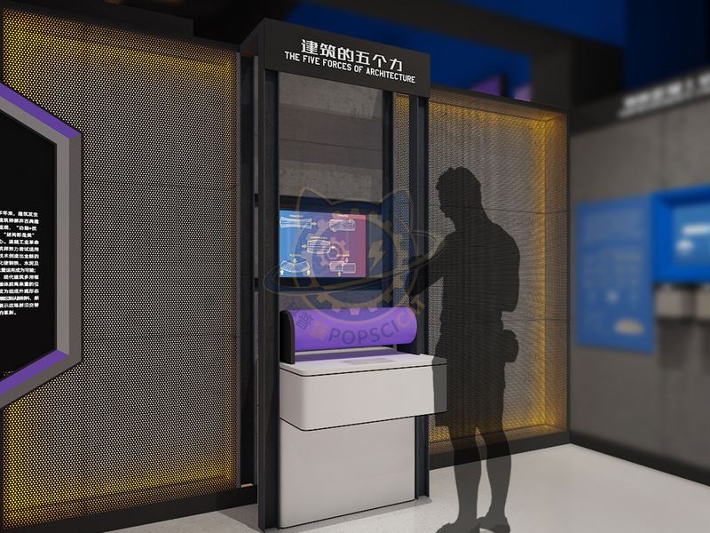 The Five Forces of Architecture — City & Society exhibit for science museums