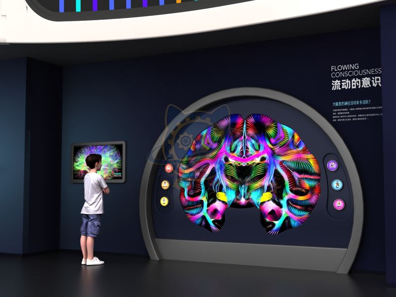 Flowing consciousness — Digital & AI exhibit for science museums