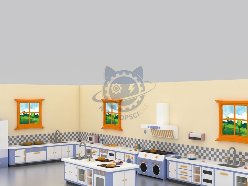 Food processing workshop — Children's Discovery exhibit for science museums