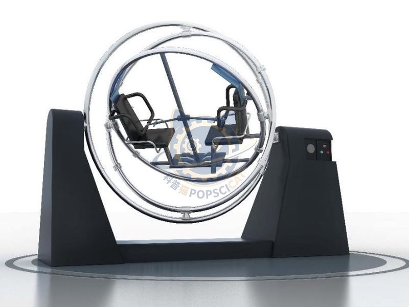 Four axis balancer — Aerospace & Astronomy exhibit for science museums