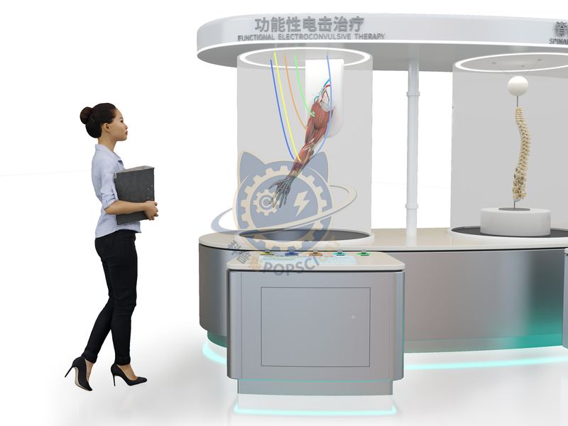 Functional electrical stimulation therapy — Life Science & Health exhibit for science museums