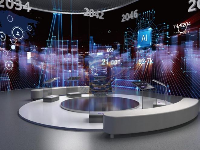 Future Communication Theater — Frontier Technology exhibit for science museums