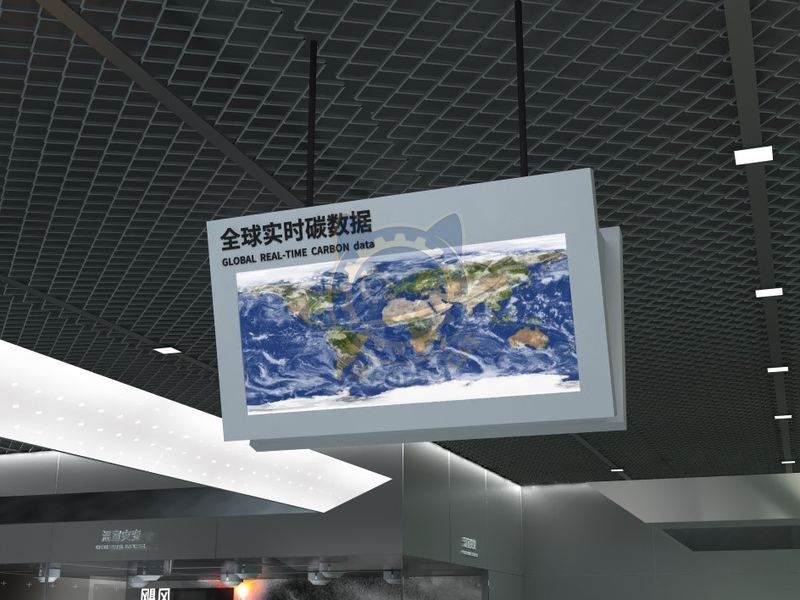 Global real-time carbon data — Technology & Everyday Life exhibit for science museums