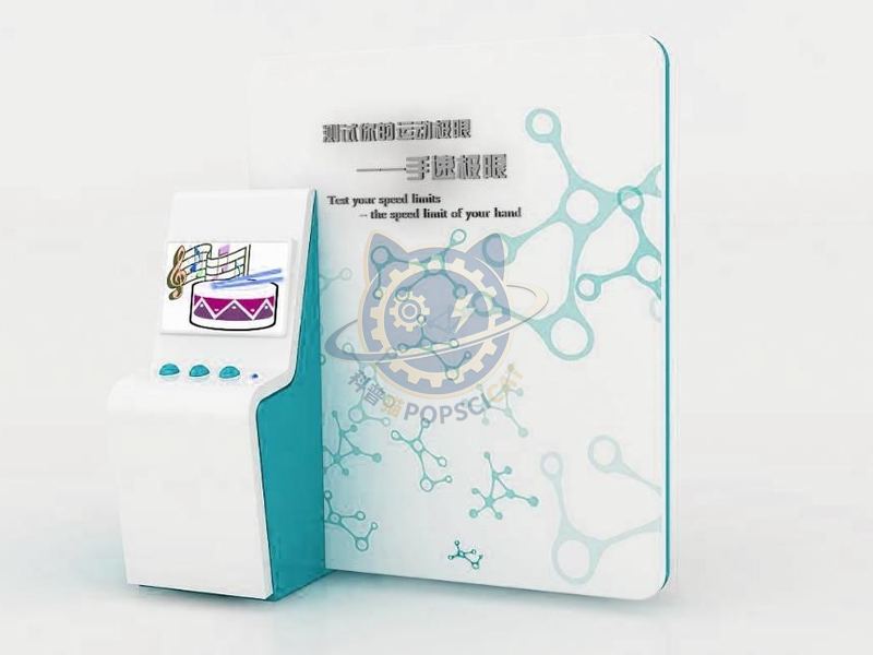 Hand speed test — Life Science & Health exhibit for science museums