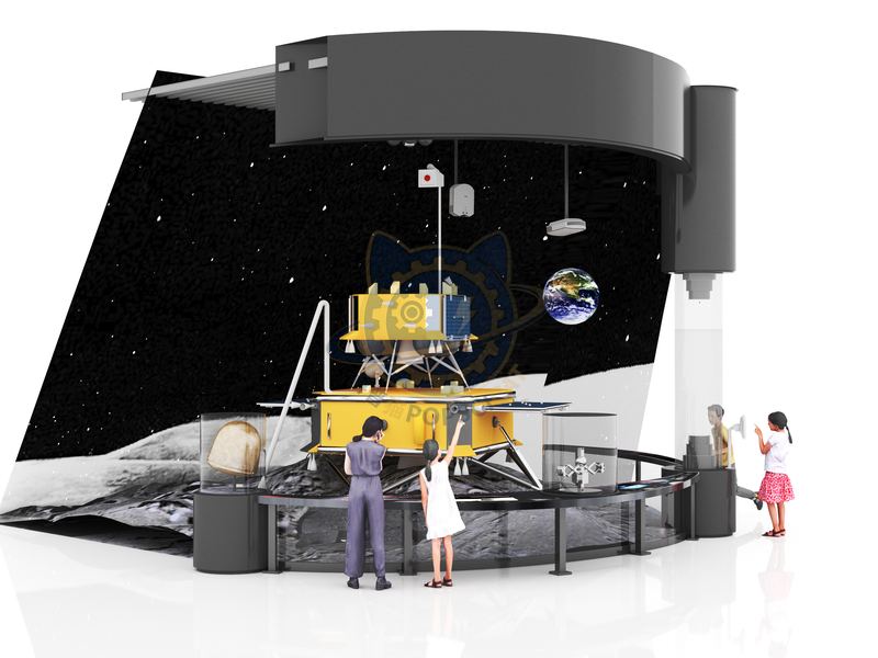 How does Chang'e-6 retrieve lunar soil? — Aerospace & Astronomy exhibit for science museums