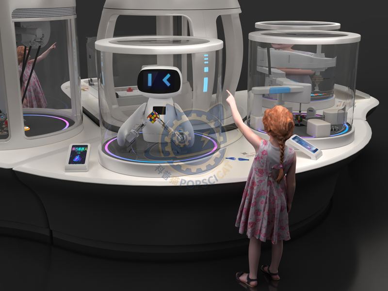 Human Brain vs. Computer - Quick Solution Cube — Digital & AI exhibit for science museums