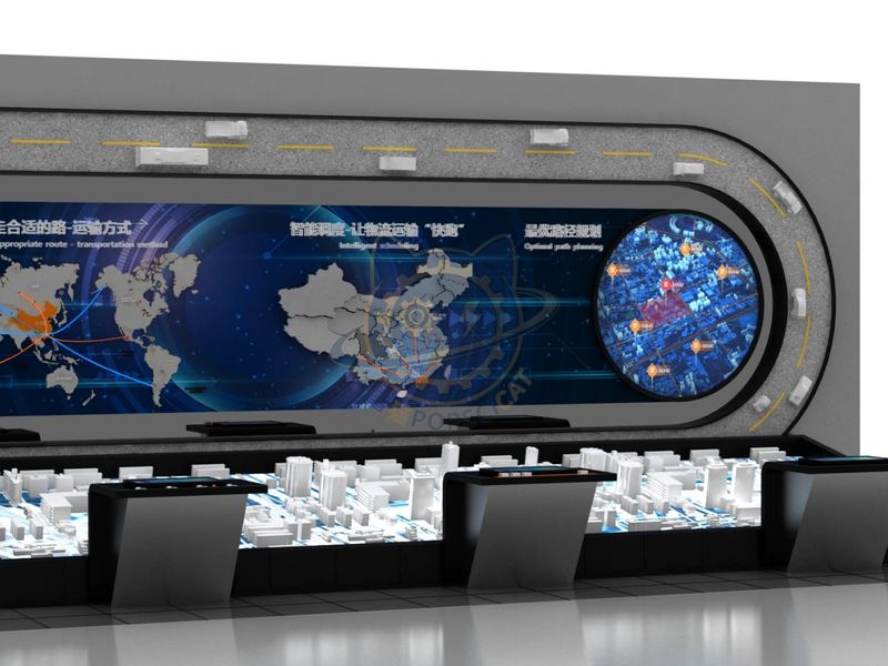 Intelligent logistics scheduling — Frontier Technology exhibit for science museums
