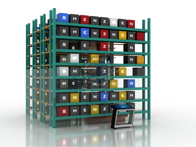 Intelligent stereoscopic warehouse — Frontier Technology exhibit for science museums