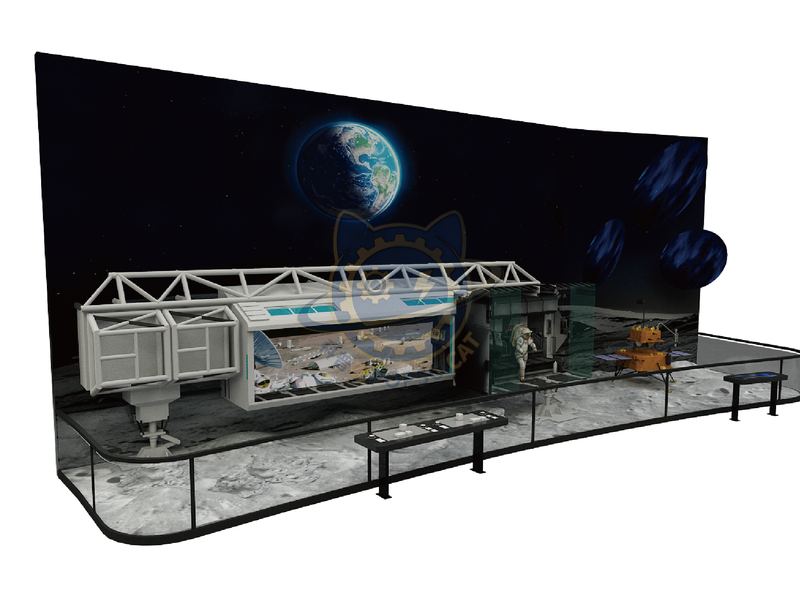 International Lunar Research Station — Aerospace & Astronomy exhibit for science museums