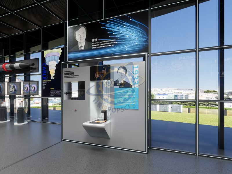 The Invention of Optical Fiber — Frontier Technology exhibit for science museums