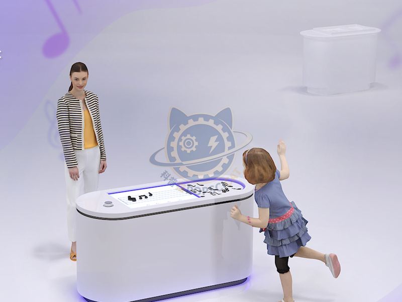 Jumping notes — Basic Science exhibit for science museums