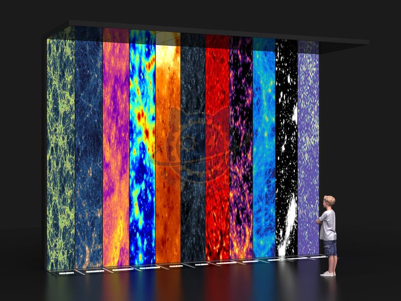 Large scale structure — Aerospace & Astronomy exhibit for science museums