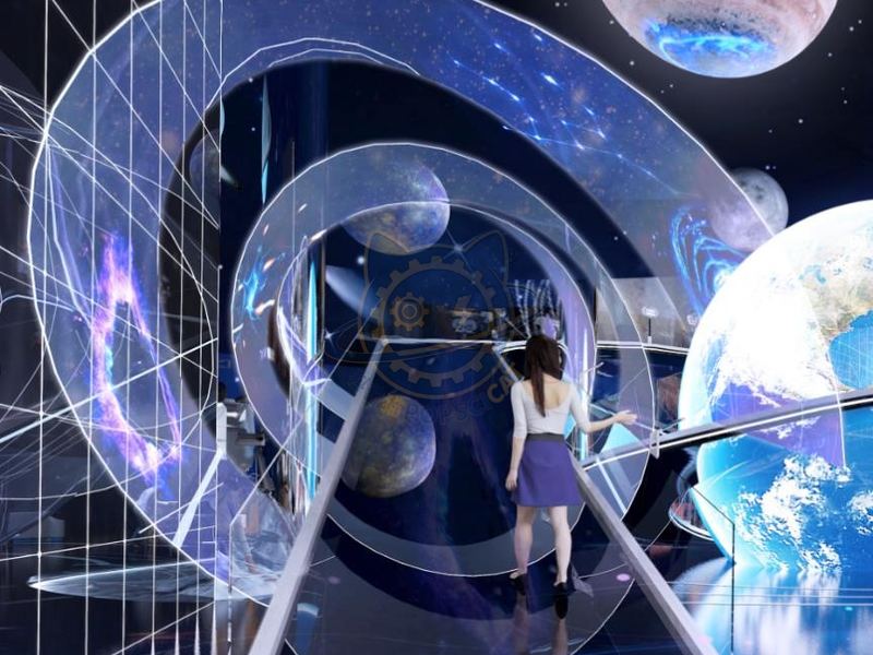 look up at the stars — Aerospace & Astronomy exhibit for science museums