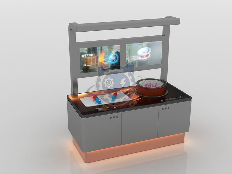 Magnetic field visualization — Basic Science exhibit for science museums