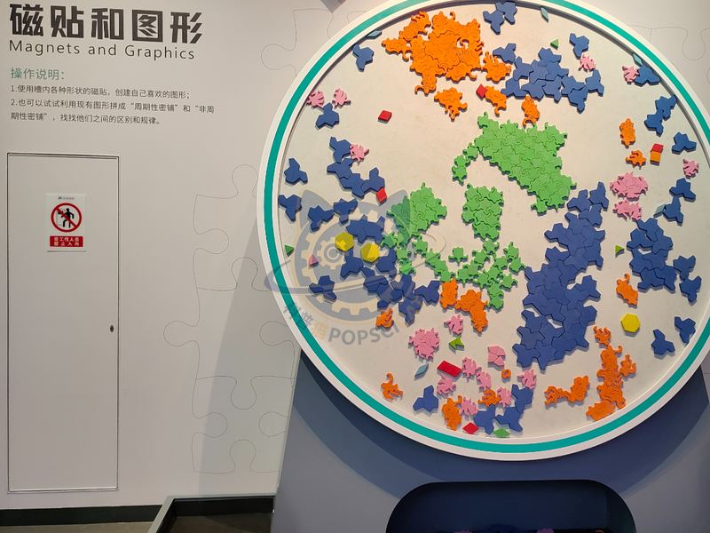 Magnetic stickers and graphics — Basic Science exhibit for science museums