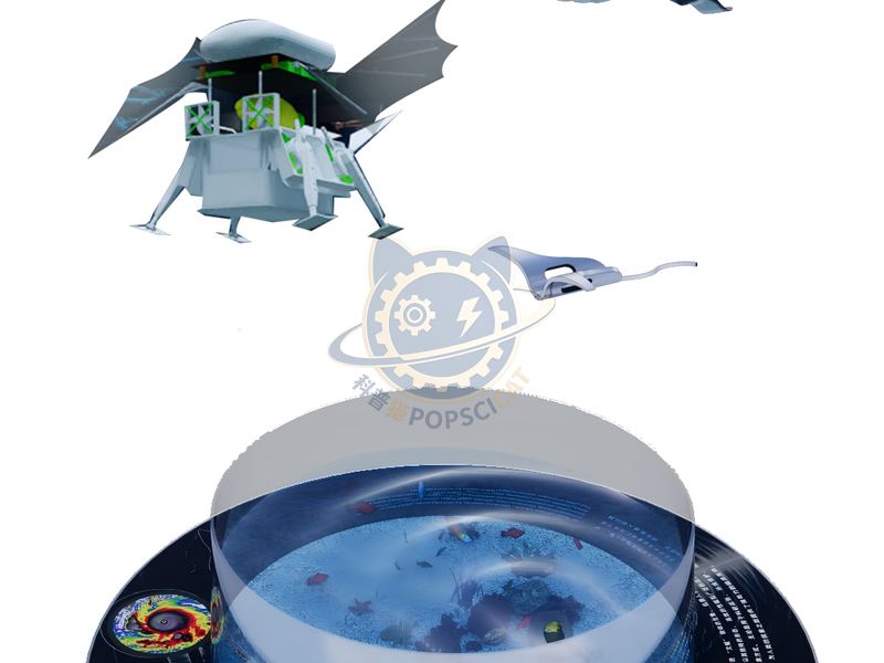 Marine biomimetic machine — Earth & Ecology exhibit for science museums