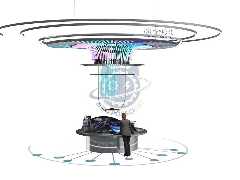 Material synthesis technology — Frontier Technology exhibit for science museums