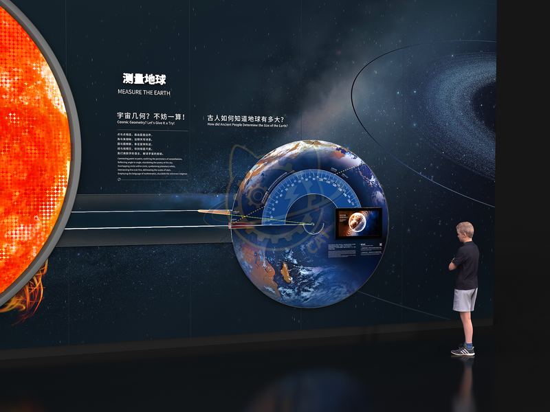 Measuring the Earth — Aerospace & Astronomy exhibit for science museums