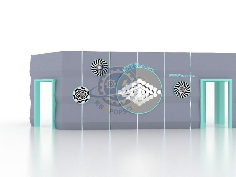 Moire fringe — Basic Science exhibit for science museums