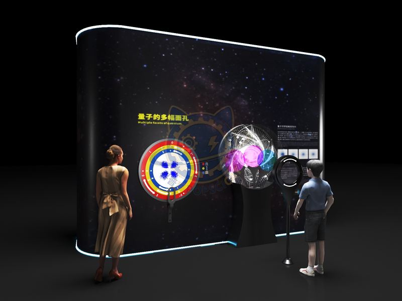 The Multiple Faces of Quantum — Frontier Technology exhibit for science museums