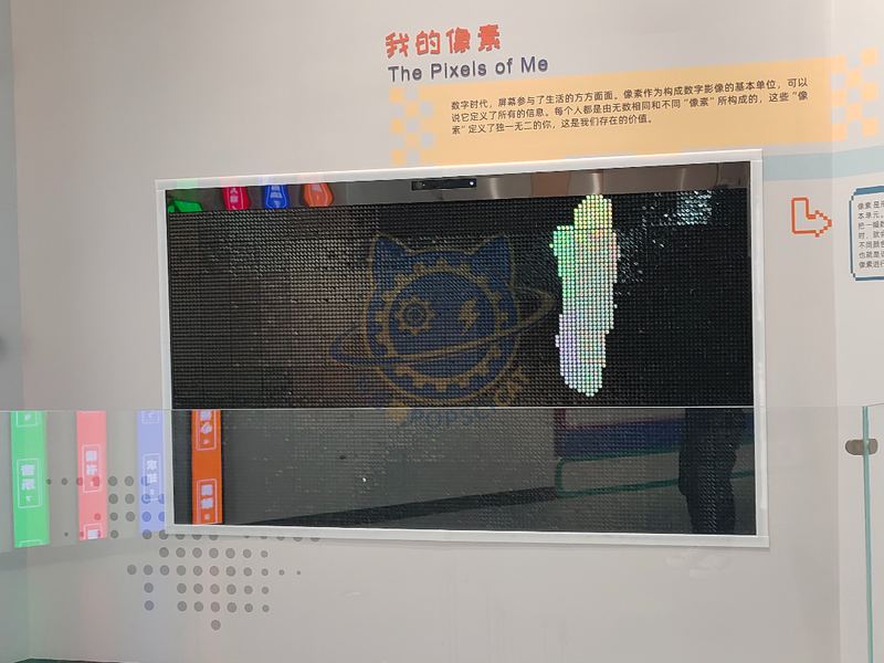 My pixels — Life Science & Health exhibit for science museums